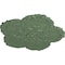 Ekena Millwork Shell Ceiling Medallion, Hand-Painted Athenian Green, 25 5/8"OD x 1"P CM25SHAGF - alternate 2